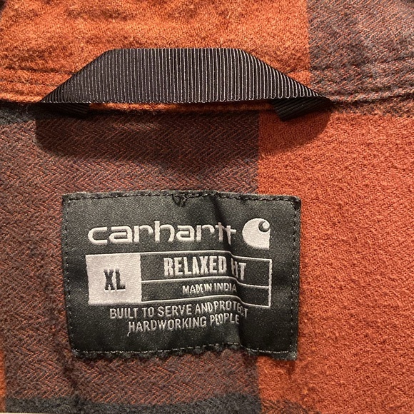 Mens carhartt relaxed fit flannel - Picture 2 of 3